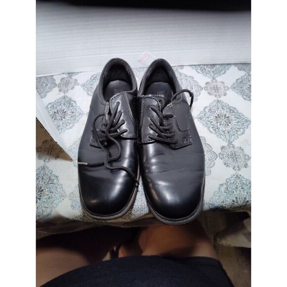 Stacy Adams Black Austin Oxfords 41179-001 Lace Up Boys Dress Shoes Sz‎ 3M - Picture 1 of 8